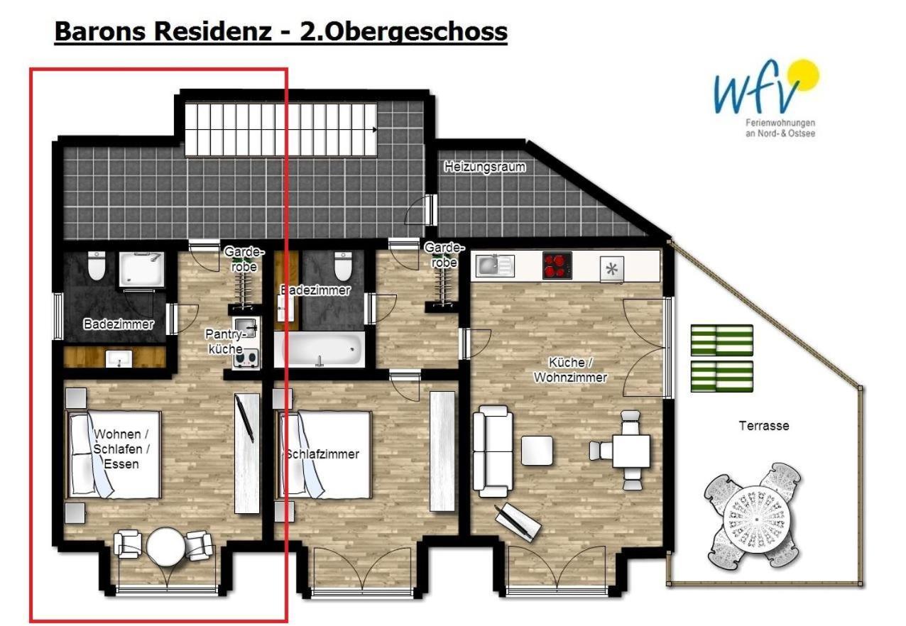 Barons Residenz Ferienwohnung 7 Borkum Dış mekan fotoğraf